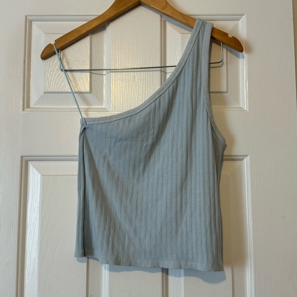 American Eagle Outfitters Tops - American Eagle One Shoulder Crop Tank Top 0318